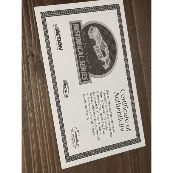 Dale Earnhardt Jr #3 Mom N Pop's Prime Sirloin 1:24 Car Action Camaro - Picture 10 of 11